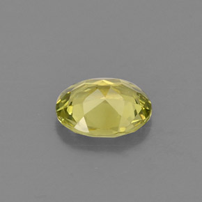 0.57克拉天然绿色金绿宝石，椭圆形切割，5.9×4.9毫米，VVS