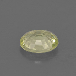 0.72克拉天然绿色金绿宝石，椭圆形切割，6.1×5.1毫米，VVS-VS