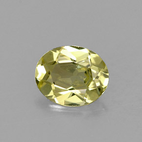 0.66克拉天然绿色金绿宝石，椭圆形切割，6.2×5.1毫米，VVS