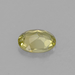 0.66克拉天然绿色金绿宝石，椭圆形切割，6.2×5.1毫米，VVS