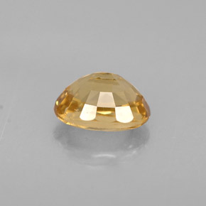0.90克拉天然黄色金绿宝石，椭圆形切割，6.2×4.9毫米，VVS