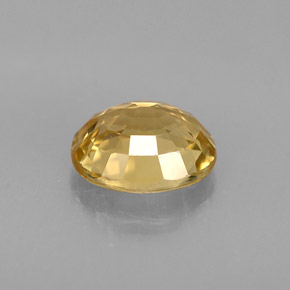 0.98克拉天然黄色金绿宝石，椭圆形切割，6.5×5.4毫米，VS