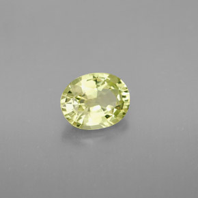 1.38克拉天然绿色金绿宝石，椭圆形切割，7.5×6毫米，VVS