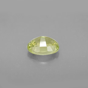1.38克拉天然绿色金绿宝石，椭圆形切割，7.5×6毫米，VVS