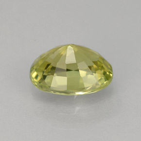 1.45克拉天然黄色金绿宝石，椭圆形切割，7.8×5.9毫米，VVS
