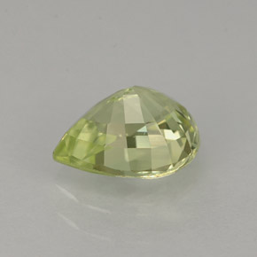 1.27克拉天然绿色金绿宝石，梨形，7.5×6毫米，IF