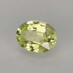 1.26克拉天然绿色金绿宝石，椭圆形切割，7.7×5.8毫米，IF