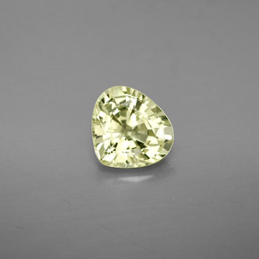 1.24克拉天然黄色金绿宝石，梨形，7.3×6.6毫米，VVS