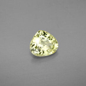 1.24克拉天然黄色金绿宝石，梨形，7.3×6.6毫米，VVS