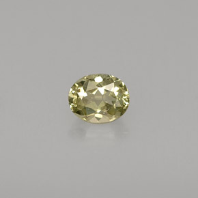 0.46克拉天然绿色金绿宝石，椭圆形切割，5.1×4.1毫米，VVS-VS