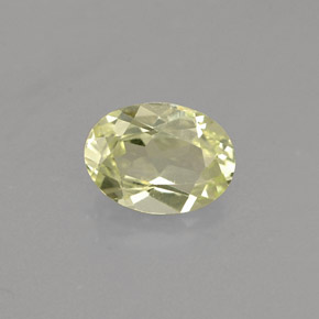 0.75克拉天然黄色金绿宝石，椭圆形切割，6.8×5.1毫米，VVS-VS