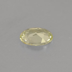 0.75克拉天然黄色金绿宝石，椭圆形切割，6.8×5.1毫米，VVS-VS