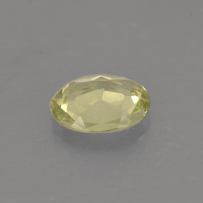 0.57克拉天然黄色金绿宝石，椭圆形切割，5.9×4.8毫米，VVS-VS