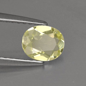0.62克拉天然黄色金绿宝石，椭圆形切割，6.1×5.1毫米，VVS-VS