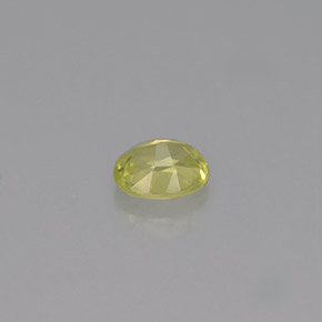 0.45克拉天然黄色金绿宝石，椭圆形切割，5.1×4.1毫米，VS
