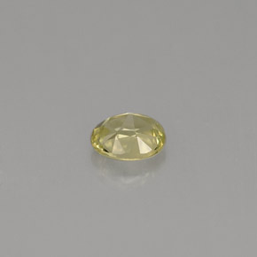 0.44克拉天然绿色金绿宝石，椭圆形切割，4.9×4.1毫米，VS