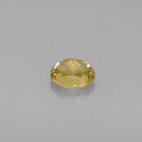 0.70克拉天然黄色金绿宝石，椭圆形切割，5.4×4.2毫米，VVS-VS