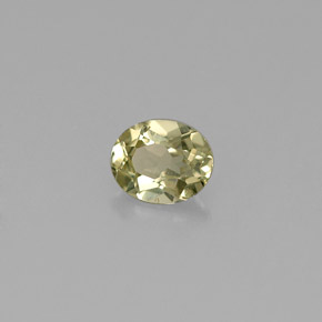 0.52克拉天然绿色金绿宝石，椭圆形切割，5.3×4.3毫米，VS