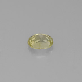 0.53克拉天然绿色金绿宝石，椭圆形切割，5.3×4.2毫米，VS