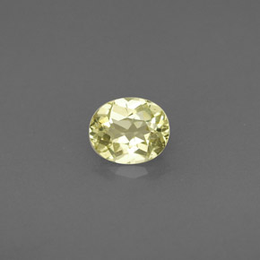0.45克拉天然黄色金绿宝石，椭圆形切割，5.1×4.3毫米，VS