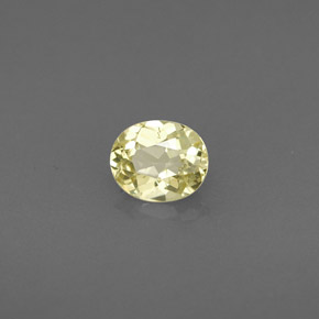 0.45克拉天然黄色金绿宝石，椭圆形切割，5.1×4.3毫米，VS