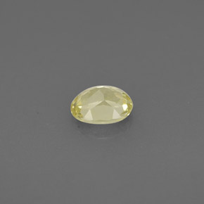 0.45克拉天然黄色金绿宝石，椭圆形切割，5.1×4.3毫米，VS