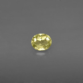 0.44克拉天然黄色金绿宝石，椭圆形切割，5.1×4.3毫米，VS