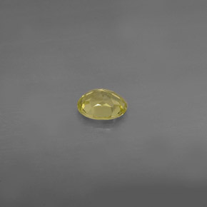 0.44克拉天然黄色金绿宝石，椭圆形切割，5.1×4.3毫米，VS