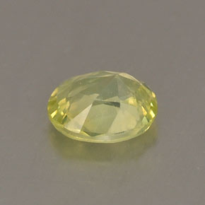 0.42克拉天然绿色金绿宝石，椭圆形切割，5×4.1毫米，VS
