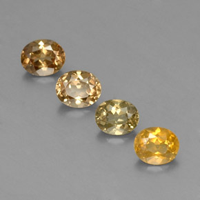 天然绿色金绿宝石，椭圆形切割，5.5×4.6毫米，VS