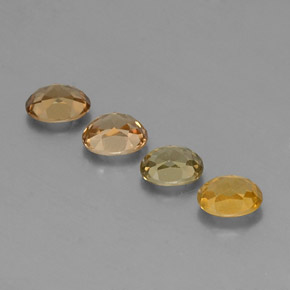 天然绿色金绿宝石，椭圆形切割，5.5×4.6毫米，VS