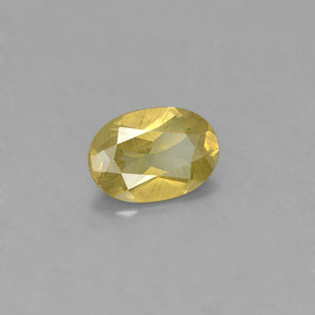 0.93克拉天然绿色金绿宝石，椭圆形切割，7.2×5毫米，VS