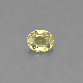 0.56克拉天然绿色金绿宝石，椭圆形切割，5.5×4.6毫米，VS
