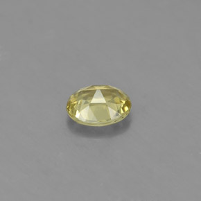 0.56克拉天然绿色金绿宝石，椭圆形切割，5.5×4.6毫米，VS