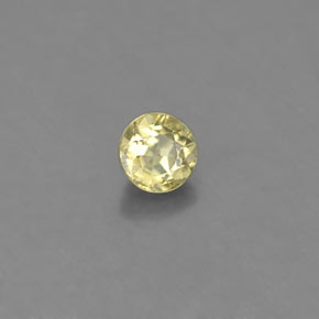 0.53克拉天然绿色金绿宝石，圆形切割，4.23毫米，VS