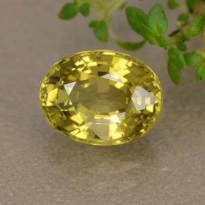 1.89克拉天然绿色金绿宝石，椭圆形切割，8.1×6.3毫米，VS