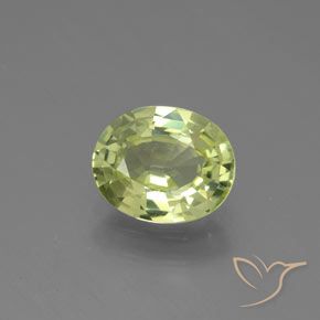 1.27ct 天然 黄绿色 金绿玉, 椭圆形, VVS-VS