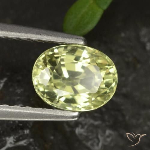 1.16ct 天然 黄绿色 金绿玉, 椭圆形, VS-SI