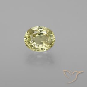 1.12克拉天然金绿玉，椭圆形，VVS-VS