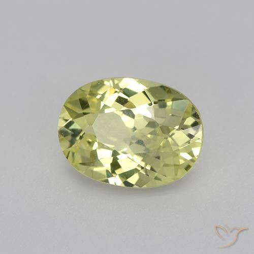 1.07克拉天然金绿玉，椭圆形，VVS-VS