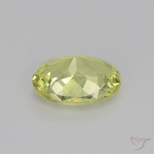 1.07克拉天然金绿玉，椭圆形，VVS-VS