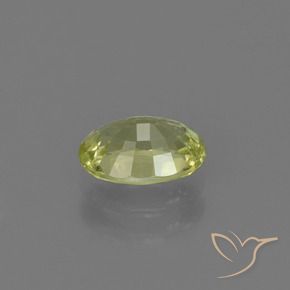1.05克拉天然金绿玉，椭圆形，VVS-VS