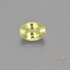1.15ct 天然 淡黄色 金绿玉, 椭圆形, VVS-VS