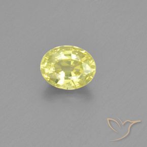1.26ct 天然 柠檬黄 金绿玉, 椭圆形, VS-SI