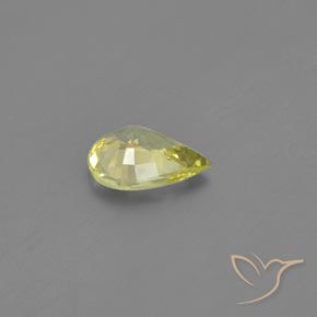 1.18克拉天然金绿玉，梨形，VVS