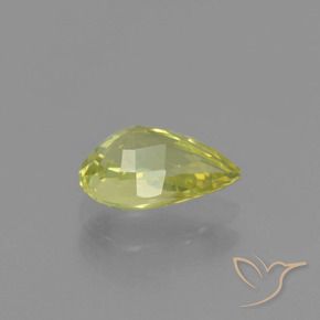 1.20克拉天然金绿玉，梨形，VVS