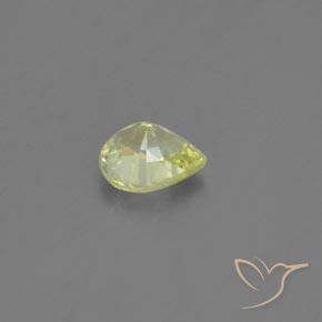 1.13克拉天然金绿玉，梨形，VVS