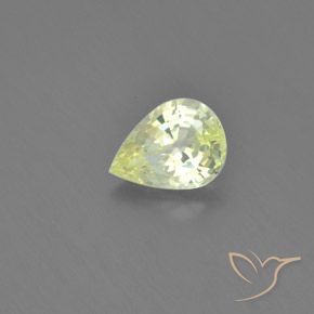 1.27克拉天然金绿玉，梨形，VVS