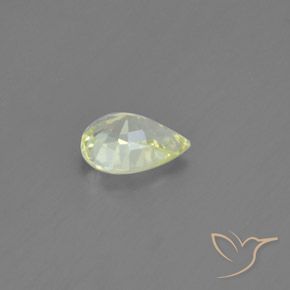 1.27克拉天然金绿玉，梨形，VVS
