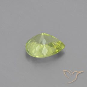 1.12克拉天然金绿玉，梨形，VVS